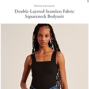 Thick black bodysuit